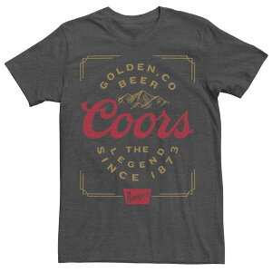 �A�j���L�����N�^�[ �����Y �g�b�v�X T�V���c ���B���e�[�W �g�[�� Licensed Character Big & Tall Miller Coors Vintage Take Poster Tee Charcoal Heather �`���R�[��