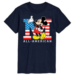 �f�B�Y�j�[ �����Y �g�b�v�X T�V���c �g�[�� �O���t�B�b�N Disney's Mickey Mouse Big & Tall American Graphic Tee Navy �l�C�r�[