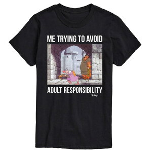 �f�B�Y�j�[ �����Y �g�b�v�X T�V���c �O���t�B�b�N Disney's Robin Hood Men's Graphic Tee Black �u���b�N