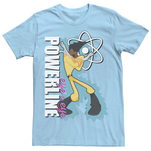 �f�B�Y�j�[ �����Y �g�b�v�X T�V���c �O���t�B�b�N Disney's A Goofy Movie Powerlineye To Eye Men's Graphic Tee Light Blue �u���[