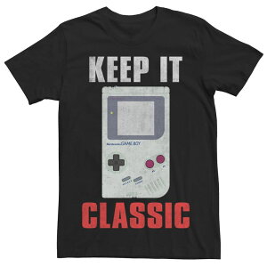�A�j���L�����N�^�[ �����Y �g�b�v�X T�V���c Licensed Character Men's Game Boy Keepin' It Classic Tee Black �u���b�N