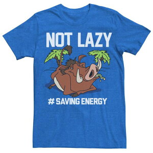 �f�B�Y�j�[ �����Y �g�b�v�X T�V���c Disney's The Lion King Men's Not Lazy Tee Royal Heather �w�U�[