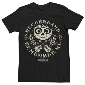 �f�B�Y�j�[ �s�N�T�[ �����Y �g�b�v�X T�V���c ���S �O���t�B�b�N Disney / Pixar Men's Disney Pixar Coco Circle Logo Remember Me Graphic Tee Black �u���b�N