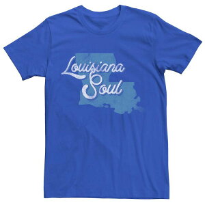 �A�j���L�����N�^�[ �����Y �g�b�v�X T�V���c Licensed Character Men's Louisiana Soul State Silhouettee Royal
