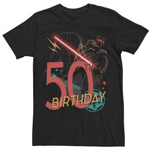 �X�^�[ �E�H�[�Y �����Y �g�b�v�X T�V���c �O���t�B�b�N Men'star Wars Darth Vader 50th Birthday Graphic Tee Black �u���b�N