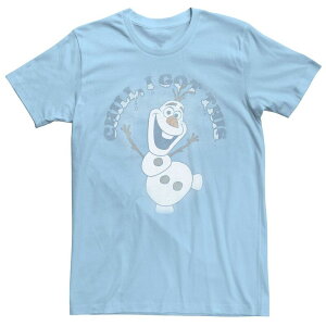�f�B�Y�j�[ �����Y �g�b�v�X T�V���c �O���t�B�b�N Disney's Frozen Men's Olaf Chill I Gothis Portrait Graphic Tee Light Blue �u���[