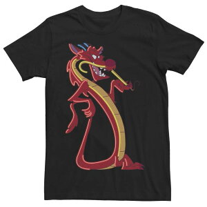�f�B�Y�j�[ �����Y �g�b�v�X T�V���c Disney's Mulan Mushu Men's Neon Accent Portraitee Black �u���b�N
