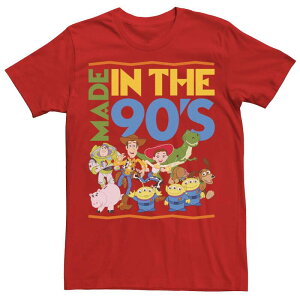�f�B�Y�j�[ �s�N�T�[ �����Y �g�b�v�X T�V���c Disney / Pixar's Toy Story Men's Made in the 90's Tee Red ���b�h