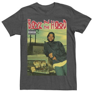 �A�j���L�����N�^�[ �����Y �g�b�v�X T�V���c Licensed Character Men's Boyz N The Hoodarrin Doughboy Album Cover Tee Charcoal Heather �`���R�[��