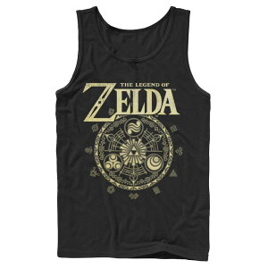 �A�j���L�����N�^�[ �����Y �g�b�v�X T�V���c ���S Licensed Character Men's The Legend Of Zelda Circlemblem Logo Tank Top Black �u���b�N