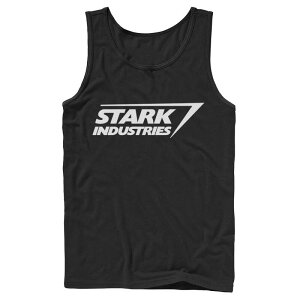 �}�[�x�� �����Y �g�b�v�X T�V���c ���S Men's Marvel Iron Man Stark Industries Logo Tank Top Black �u���b�N
