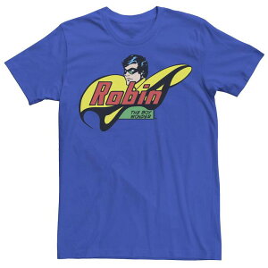 �A�j���L�����N�^�[ �����Y �g�b�v�X T�V���c Licensed Character Men's DComics Robin The Boy Wonder Comic Tee Royal
