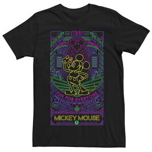 �f�B�Y�j�[ �����Y �g�b�v�X T�V���c Disney's Mickey Mouse Men's Fun For Everyoneon Line Artee Black �u���b�N