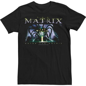 �A�j���L�����N�^�[ �����Y �g�b�v�X T�V���c Licensed Character Men's The Matrix Real World Poster Tee Black �u���b�N