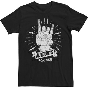 �A�j���L�����N�^�[ �����Y �g�b�v�X T�V���c Licensed Character Men's Transformers Autobots Foreverock On Tee Black �u���b�N