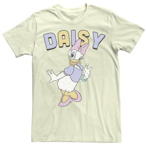 �A�j���L�����N�^�[ �����Y �g�b�v�X T�V���c Licensed Character Disney's Mickey & Friends Daisy Duck Simple Portrait Men's Tee Natural