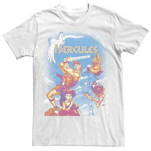 �f�B�Y�j�[ �����Y �g�b�v�X T�V���c �g�[�� Big & Tall Disney Hercules Movie Poster DVD Cover Tee White �z���C�g