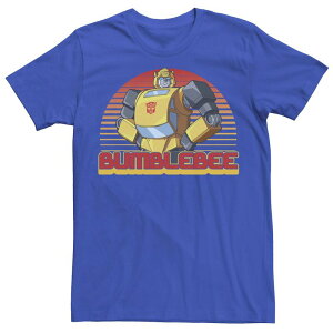 �A�j���L�����N�^�[ �����Y �g�b�v�X T�V���c Licensed Character Men's Transformers Bumblebee Retro Tee Royal