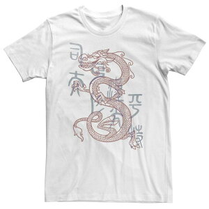 �f�B�Y�j�[ �����Y �g�b�v�X T�V���c �g�[�� Big & Tall Disney Mulan Mushu Dragon Sketch Tee White �z���C�g