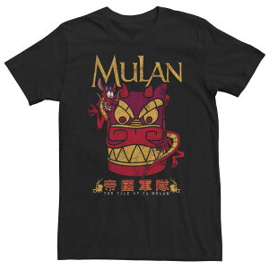 �f�B�Y�j�[ �����Y �g�b�v�X T�V���c �g�[�� Big & Tall Disney Mulan Mushu Dragon Stone Head Tee Black �u���b�N
