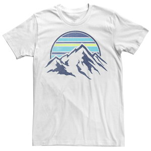 �A�j���L�����N�^�[ �����Y �g�b�v�X T�V���c Licensed Character Men's Trendy Sunset Mountain Range Pocketee White �z���C�g
