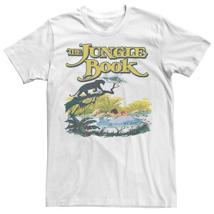 �f�B�Y�j�[ �����Y �g�b�v�X T�V���c Men's Disney's The Jungle Book Movie Poster Tee White �z���C�g