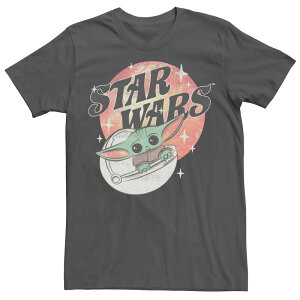�A�j���L�����N�^�[ �����Y �g�b�v�X T�V���c Licensed Character Men'star Wars The Mandalorioan Grogu The Child Rocks Tee Charcoal �`���R�[��
