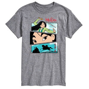 �f�B�Y�j�[ �����Y �g�b�v�X T�V���c �g�[�� �O���t�B�b�N Disney's Mulan Big & Tall Comic Graphic Tee Gray �O���[