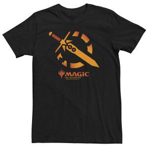 �A�j���L�����N�^�[ �����Y �g�b�v�X T�V���c �O���t�B�b�N Licensed Character Men's Magic the Gathering Sword Pocket Graphic Tee Black �u���b�N