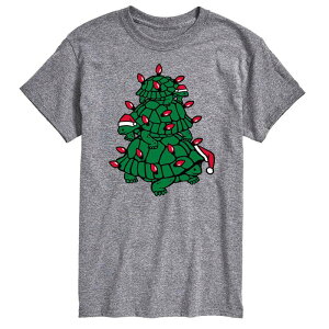 �A�j���L�����N�^�[ �����Y �g�b�v�X T�V���c �g�[�� �O���t�B�b�N Licensed Character Big & Tall Turtle Tree Stack Graphic Tee Gray �O���[