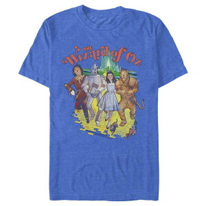 �A�j���L�����N�^�[ �����Y �g�b�v�X T�V���c ���B���e�[�W �O���t�B�b�N Licensed Character Men's The Wizard of OZ Vintage Poster Graphic Tee Royal Heather �w�U�[