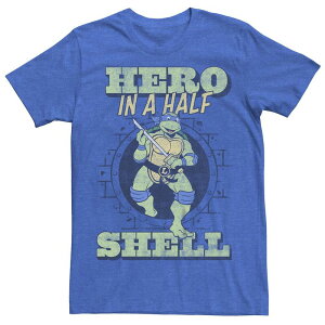 �A�j���L�����N�^�[ �����Y �g�b�v�X T�V���c �O���t�B�b�N Licensed Character Men's Teenage Mutant Ninja Turtles Leonardo Hero In A Half Shell Graphic Tee Royal Heather �w�U�[