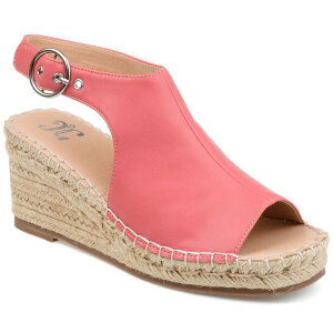 �W�����l �R���N�V���� ���f�B�[�X �V���[�Y �T���_�� Journee Collection Crewomen's Espadrille Wedges Coral �R�[����