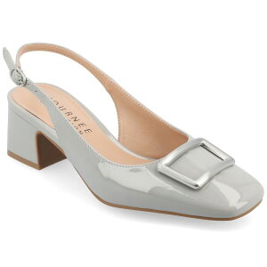 �W�����l �R���N�V���� ���f�B�[�X �V���[�Y �p���v�X Journee Collection Everlee Women's Tru Comfort Foam Sling Back Square Toe Pumps Gray �O���[