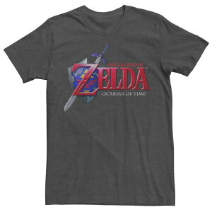 �A�j���L�����N�^�[ �����Y �g�b�v�X T�V���c ���S Licensed Character Men's Nintendo Legend of Zelda Logo Tee Charcoal Heather �`���R�[��
