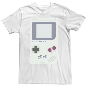 �A�j���L�����N�^�[ �����Y �g�b�v�X T�V���c Licensed Character Men's Nintendo Game Boy Handheld Console Tee White �z���C�g