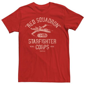 �X�^�[ �E�H�[�Y �����Y �g�b�v�X T�V���c Men'star Wars Rebel X-Wing Starfighter Corps Collegiatee Red ���b�h
