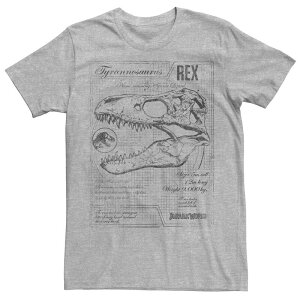�A�j���L�����N�^�[ �����Y �g�b�v�X T�V���c ���B���e�[�W Licensed Character Men's Jurassic World Two T-Rex Vintage Graph Tee Athletic Heather �w�U�[