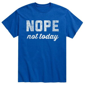 �A�j���L�����N�^�[ �����Y �g�b�v�X T�V���c Licensed Character Men's Nope Notoday Tee Blue �u���[