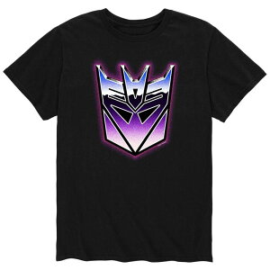 �A�j���L�����N�^�[ �����Y �g�b�v�X T�V���c Licensed Character Men's Transformers Deception Chrome Tee Black �u���b�N