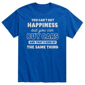 �A�j���L�����N�^�[ �����Y �g�b�v�X T�V���c Licensed Character Men's Can't Buy Happiness Cars Tee Royal Blue �u���[