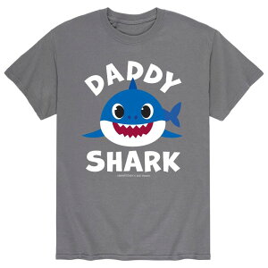 �A�j���L�����N�^�[ �����Y �g�b�v�X T�V���c Licensed Character Men's Baby Shark Daddy Shark Tee Charcoal �`���R�[��