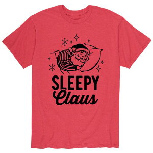�A�j���L�����N�^�[ �����Y �g�b�v�X T�V���c Licensed Character Men'sleepy Claus Tee Red ���b�h