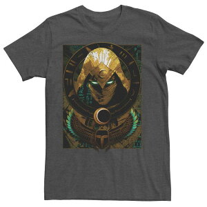 �A�j���L�����N�^�[ �����Y �g�b�v�X T�V���c Licensed Character Men's Marvel Moon Knight Scarb Moon Boxed Tee Charcoal Heather �`���R�[��