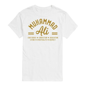 �A�j���L�����N�^�[ �����Y �g�b�v�X T�V���c �g�[�� Licensed Character Big & Tall Muhammad Ali Principles Tee White �z���C�g