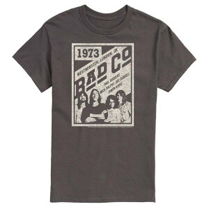 �A�j���L�����N�^�[ �����Y �g�b�v�X T�V���c Licensed Character Men's Bad Company Poster Tee Charcoal �`���R�[��