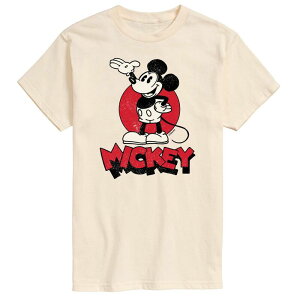 �f�B�Y�j�[ �����Y �g�b�v�X T�V���c �O���t�B�b�N Disney's Mickey Heritage Men's Graphic Tee Beige �x�[�W��