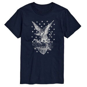 �A�j���L�����N�^�[ �����Y �g�b�v�X T�V���c �g�[�� �O���t�B�b�N Licensed Character Big & Tall America Eagle Stars Graphic Tee Navy �l�C�r�[