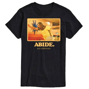 �A�j���L�����N�^�[ �����Y �g�b�v�X T�V���c Licensed Character Men's The Big Lebowski Abide Tee Black �u���b�N