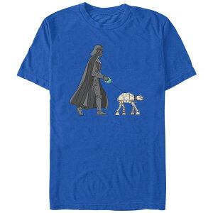 �X�^�[ �E�H�[�Y �����Y �g�b�v�X T�V���c �O���t�B�b�N Men'star Wars Darth Vader AT-AT Walker Graphic Tee Royal